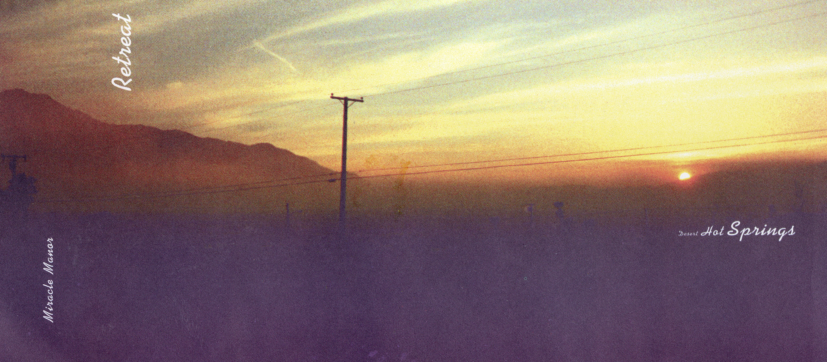 western landscape with small script type